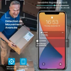 Caméra Extérieure DEKCO DC9L avec Panneau Solaire