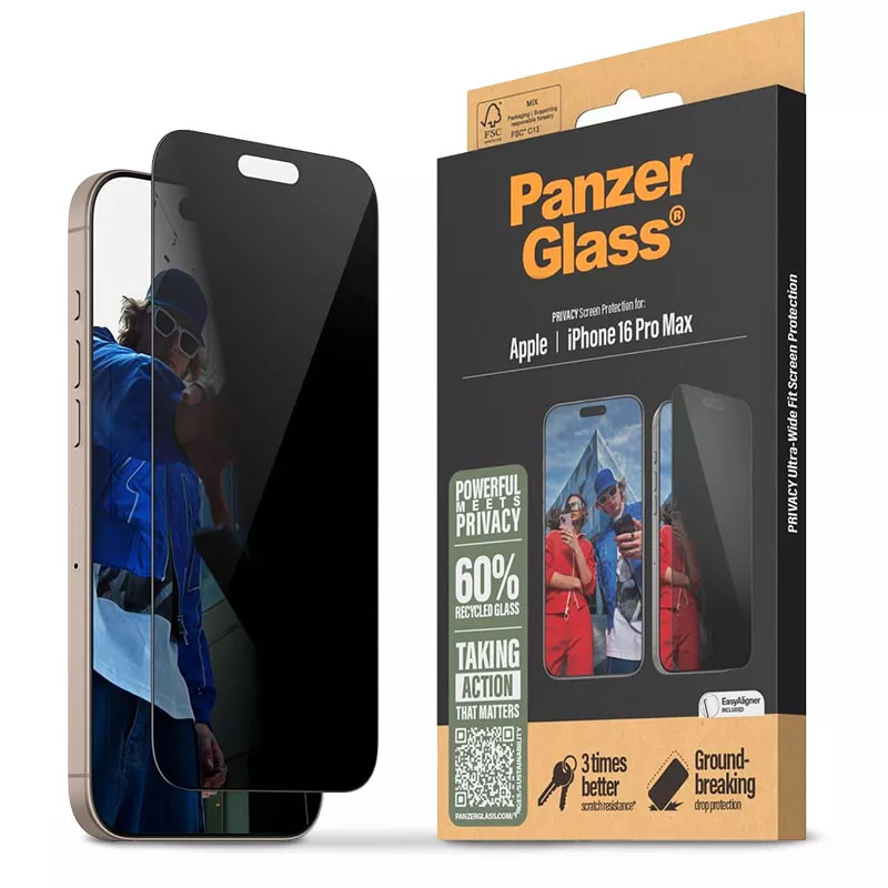 iPhone 16 Pro Max | Protection Écran Privée PANZER GLASS Ultra-Wide