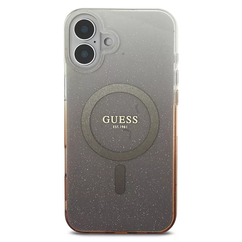 iPhone 16 | Coque MagSafe GUESS IML Glitter Gradient