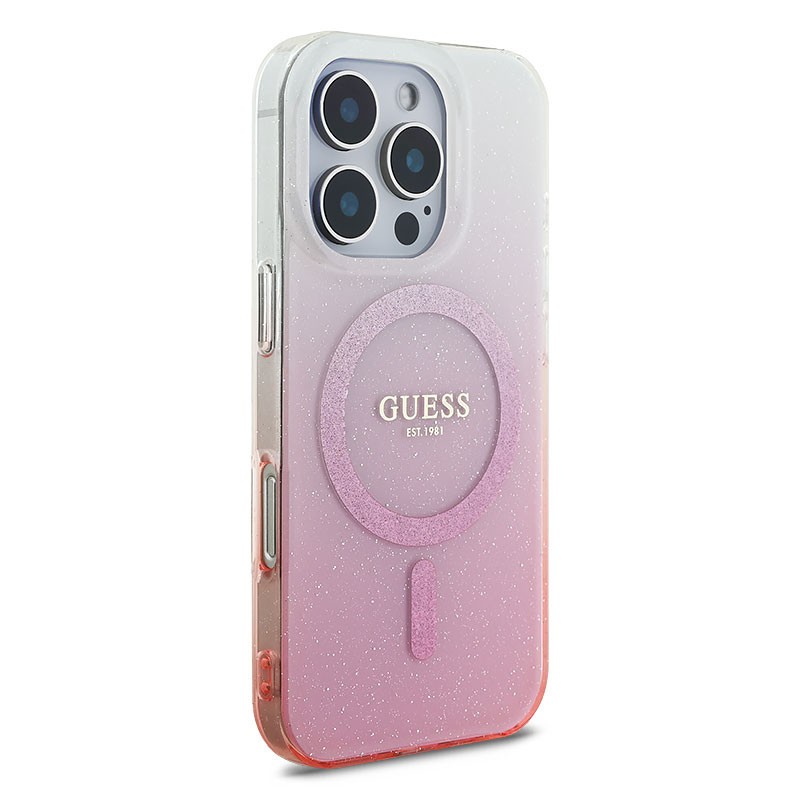 Coque Arrière pour iPhone 16 Pro Résistante MagSafe Guess Violet