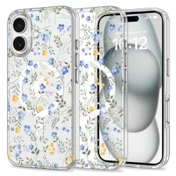 iPhone 16 | Coque MagSafe TECH PROTECT MagMood Flowers