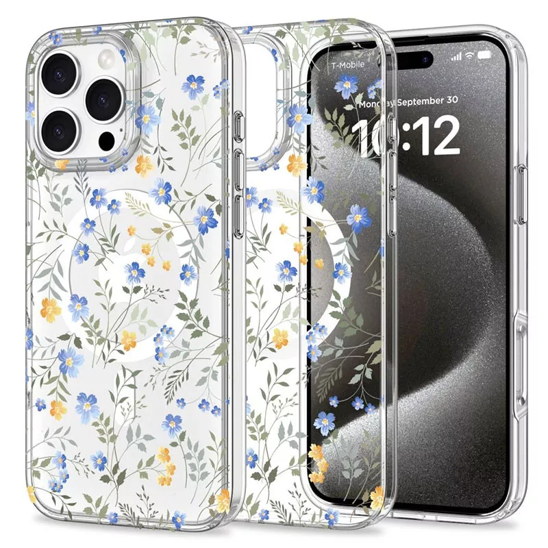 iPhone 16 Pro | Coque MagSafe TECH PROTECT MagMood Flowers