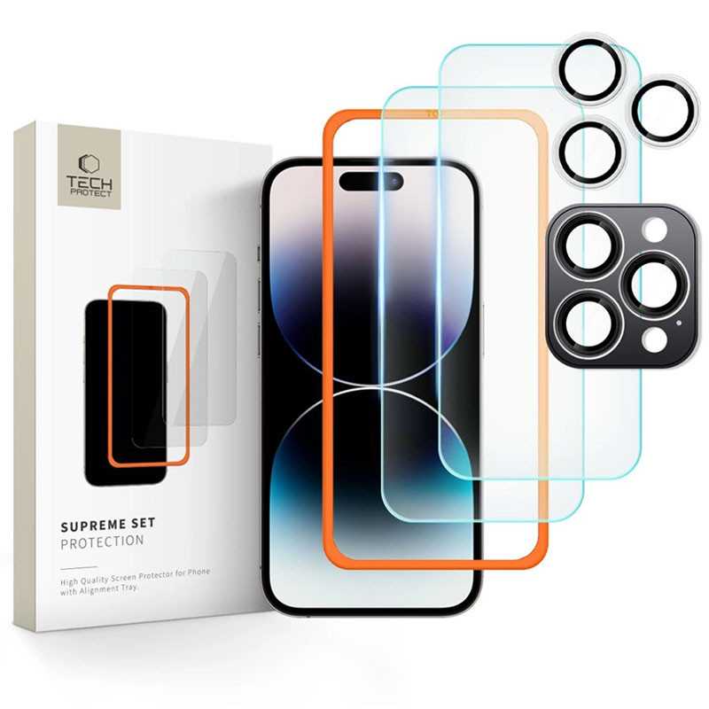 iPhone 16 Pro | Protection Écran & Caméra TECH PROTECT Supreme iPhone 16 Pro | Protection Écran & Caméra TECH PROTECT Supreme