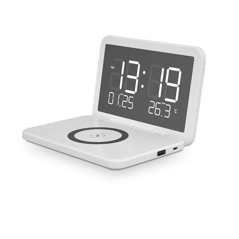 Station Réveil QINSON - Chargeur Qi | Horloge | Réveil | Thermomètre