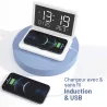 Station Réveil QINSON - Chargeur Qi | Horloge | Réveil | Thermomètre