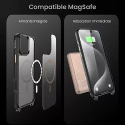 iPhone 16 Pro | Coque MagSafe TOTU avec Passants Bandoulière