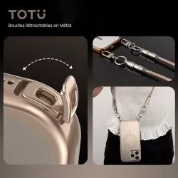 iPhone 16 Pro | Coque MagSafe TOTU Passants Rétractables