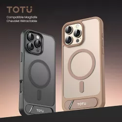 iPhone 16 Pro Max | Coque MagSafe TOTU avec Chevalet Rétractable