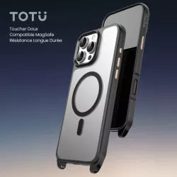 iPhone 16 | Coque MagSafe TOTU avec Passants Bandoulière
