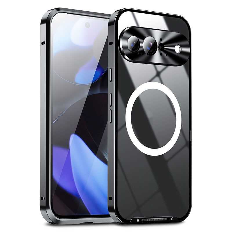 Google Pixel 9 | Coque Métal Transparente Compatible MagSafe Google Pixel 9 | Coque Métal Transparente Compatible MagSafe