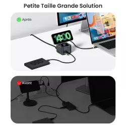 Station de Charge Qi2 BASEUS MagPro II | Hub USB 7-en-1