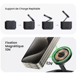 Station de Charge Qi2 BASEUS MagPro II | Hub USB 7-en-1