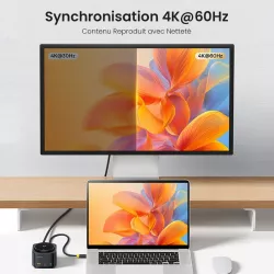 Station de Charge Qi2 BASEUS MagPro II | Hub USB 7-en-1