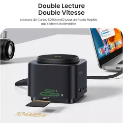 Station de Charge Qi2 BASEUS MagPro II | Hub USB 7-en-1