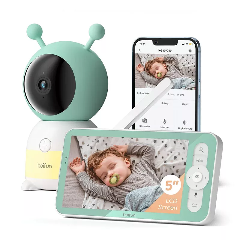 Caméra Connectée Intelligente BOIFUN 6T avec Moniteur 5''