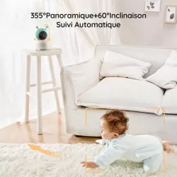 Caméra Connectée Intelligente BOIFUN 6T avec Moniteur 5''