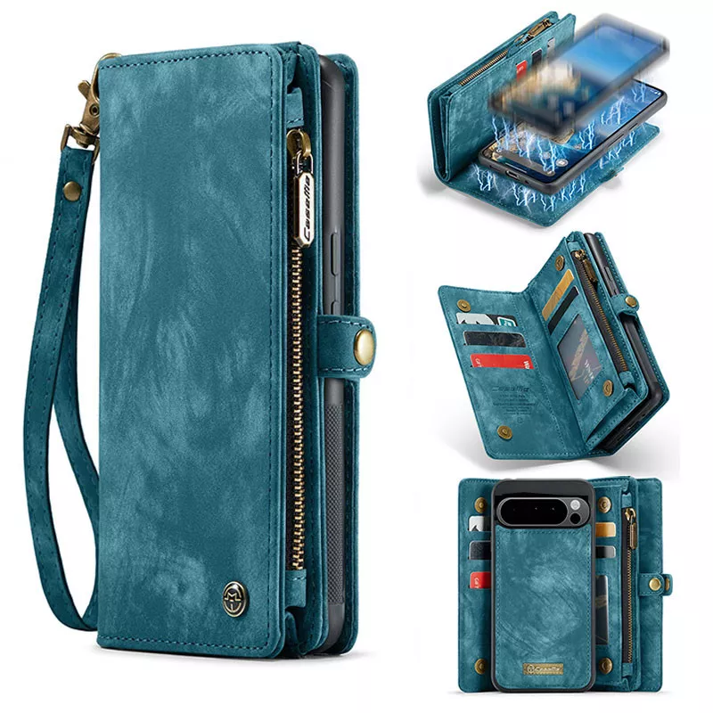 Pixel 9 Pro | Étui Portefeuille CaseMe & Coque Détachable