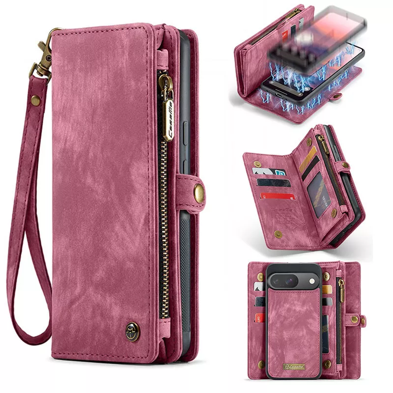 Pixel 9 | Étui Portefeuille CaseMe & Coque Détachable