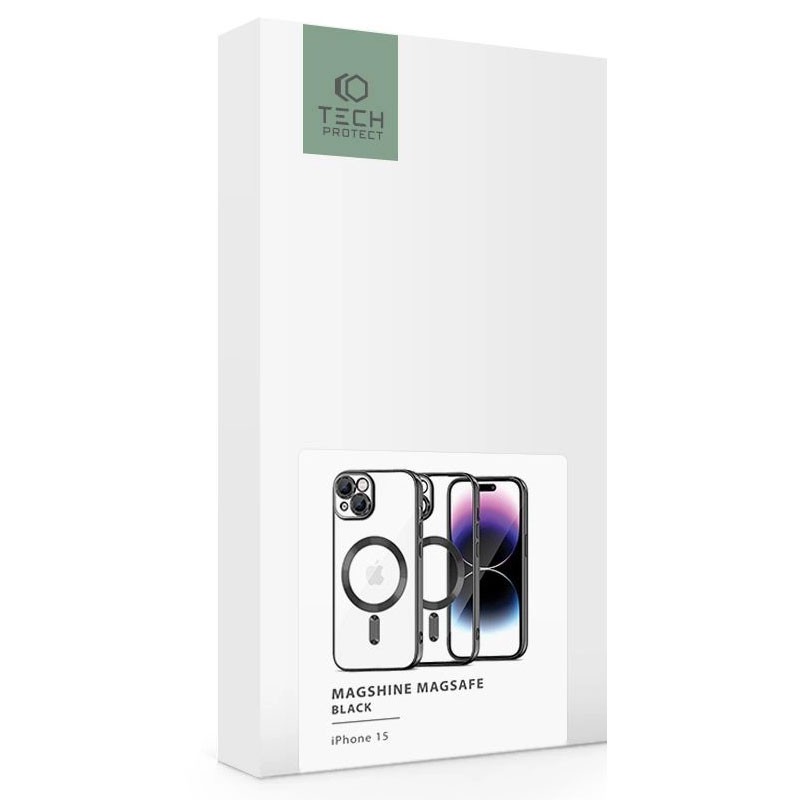 Vitre Arrière Pour IPhone 15 Plus - Noir, Avec Support Et Lentilles Intégrées - Neuf