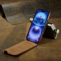 iPhone 16 | Étui Vertical FIERRE SHANN Imitation Cuir