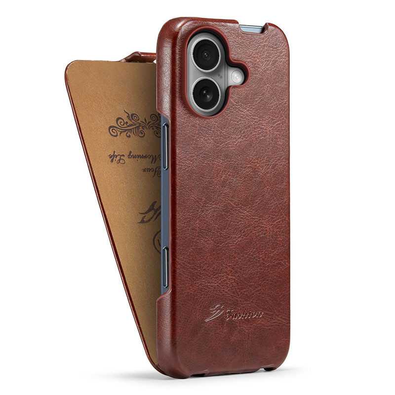 iPhone 16 Plus | Étui Vertical FIERRE SHANN Imitation Cuir iPhone 16 Plus | Étui Vertical FIERRE SHANN Imitation Cuir