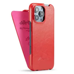 iPhone 16 Pro | Étui Vertical FIERRE SHANN Imitation Cuir