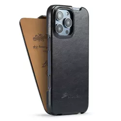 iPhone 16 Pro | Étui Vertical FIERRE SHANN Imitation Cuir