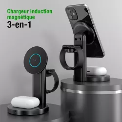 Triple Chargeur Induction TOTU DESIGN S36