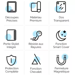 Étui Folio DUX DUCIS Toby Series pour iPad Air 10,9''