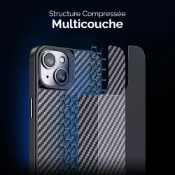 iPhone 15 | Coque MagSafe WLONS Revêtement en Kevlar