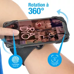 Brassard Rotatif pour Smartphone de 4,5 à 7 pouces