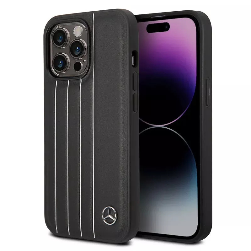 iPhone 14 Pro | Coque MERCEDES New Urban en Cuir Véritable