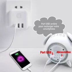 Réveil Musical avec Effet Lumineux Variable