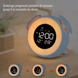 Réveil Musical avec Effet Lumineux Variable
