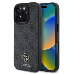 iPhone 16 Pro Max | Coque MagSafe GUESS Monogramme 4G Small