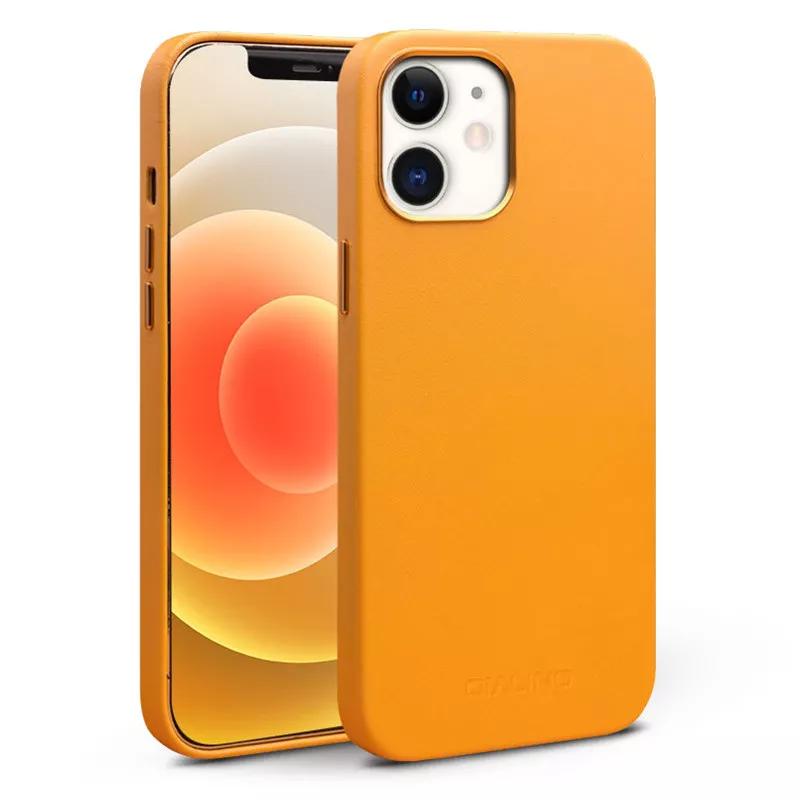 iPhone 12 Mini | Coque MagSafe QIALINO en Cuir Véritable