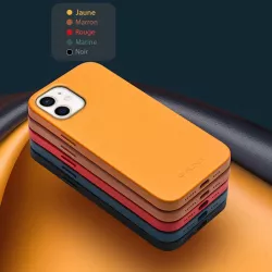 iPhone 12 Mini | Coque MagSafe QIALINO en Cuir Véritable