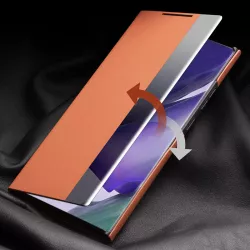 Étui Fenêtre QIALINO en Cuir Véritable pour Note20 Ultra