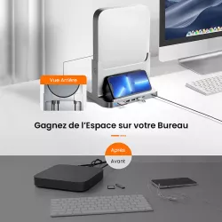 Station d'Accueil VAYDEER 8-en-1 pour Mac Mini 2018 à 2023