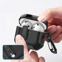 AirPods 4 | Étui Antichoc TECH-PROTECT Carbonox