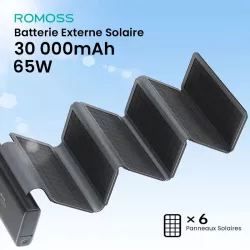 Batterie Externe Solaire ROMOSS SPB30 65W/30000mAh