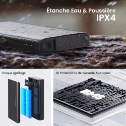 Batterie Externe Solaire ROMOSS SPB30 65W/30000mAh