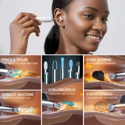 Otoscope BEBIRD Home 30S - Kit Complet de Nettoyage Oreilles