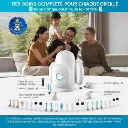 Otoscope BEBIRD Home 30S - Kit Complet de Nettoyage Oreilles