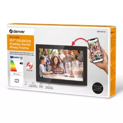 Cadre Photo Numérique DENVER Frameo 10,1' | Noir