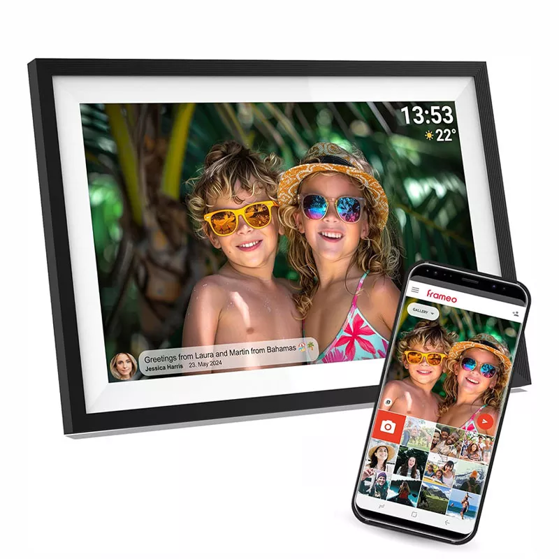 Cadre Photo Numérique DENVER Frameo 10,1' | Bords Fins