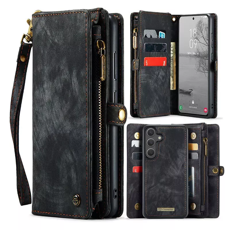 Galaxy S25 | Étui Portefeuille CaseMe Coque Détachable