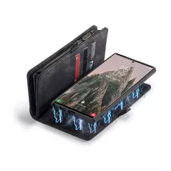 Galaxy S25 Ultra | Étui Portefeuille CaseMe Coque Détachable