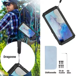 Coque Intégrale R-JUST Alphacell pour Galaxy S21 Plus