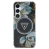 Galaxy S25 | Coque MagSafe GUESS Glitter Flowers Triangle
